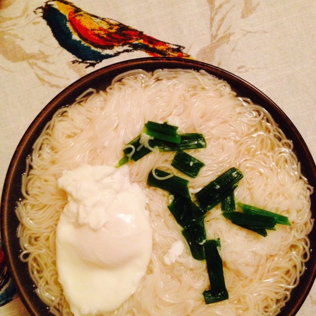 小葱麻油酱油面