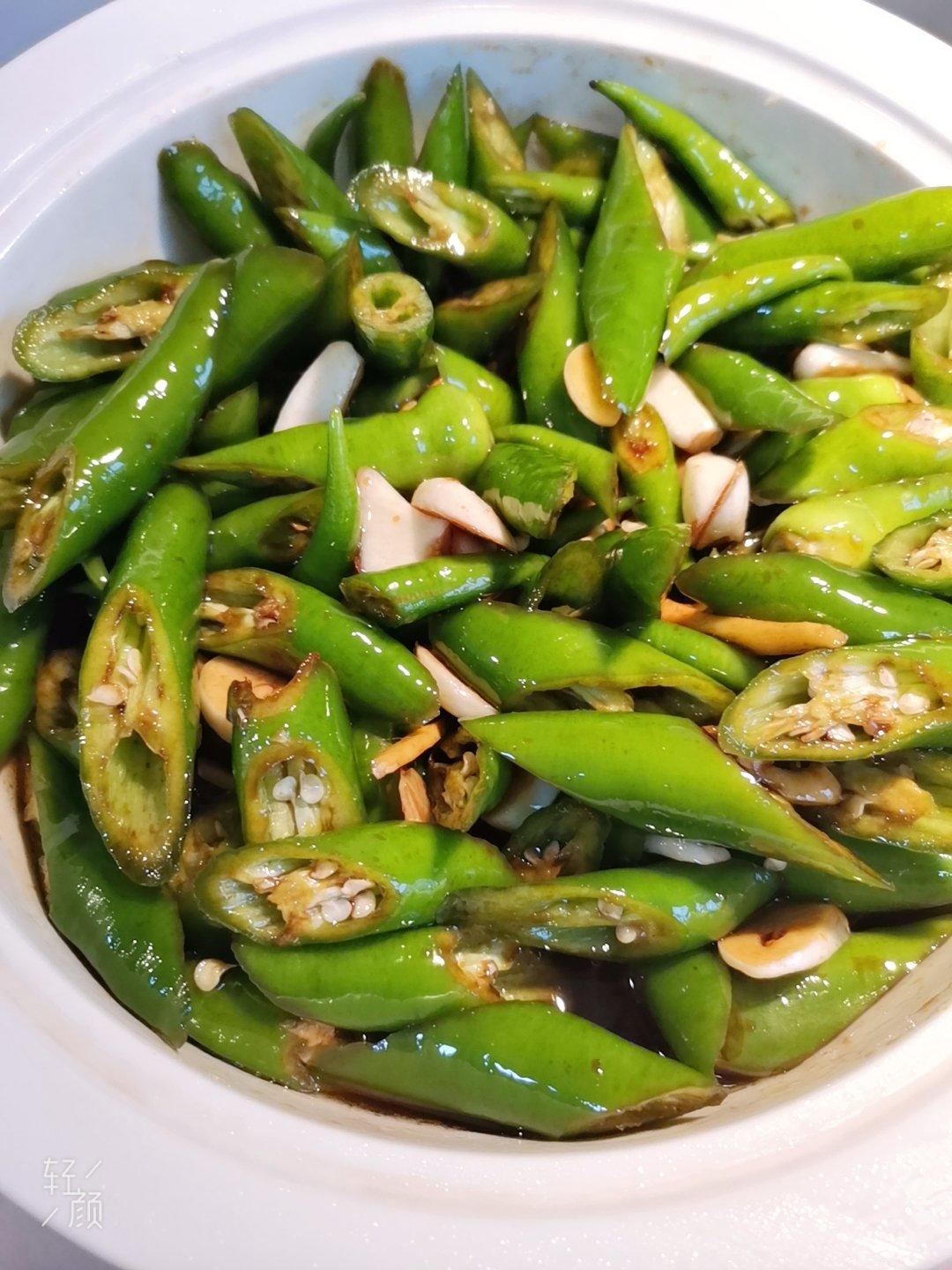 超下饭的～酱油腌辣椒（尖椒）咸菜