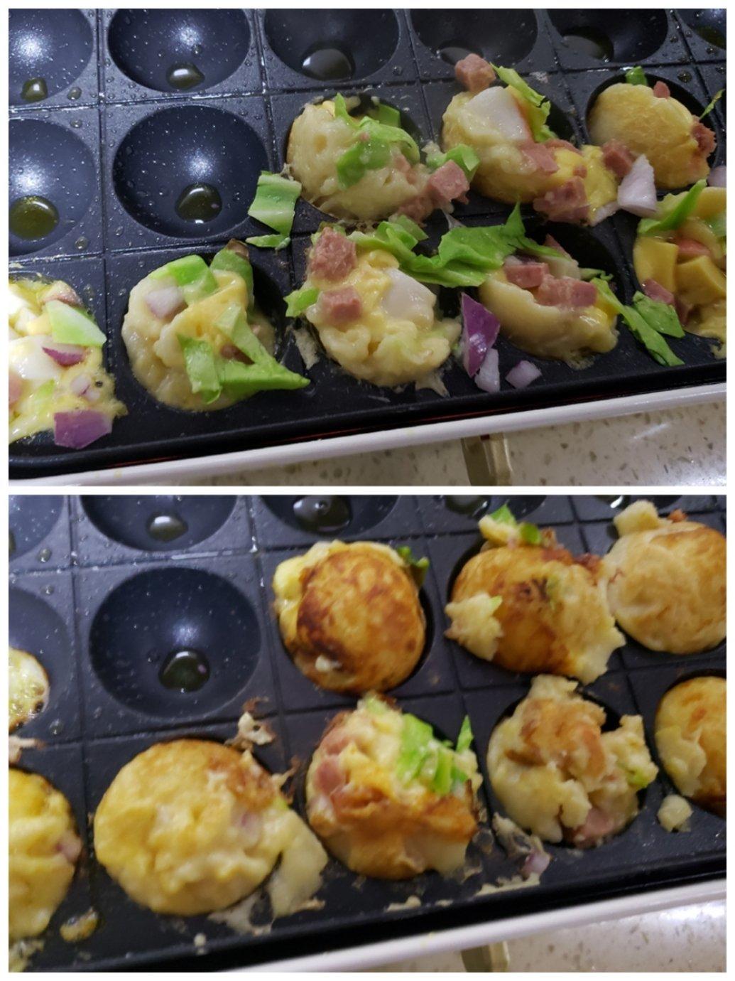 摩飞多功能锅菜谱系列之芝士蟹柳黑椒肠小丸子