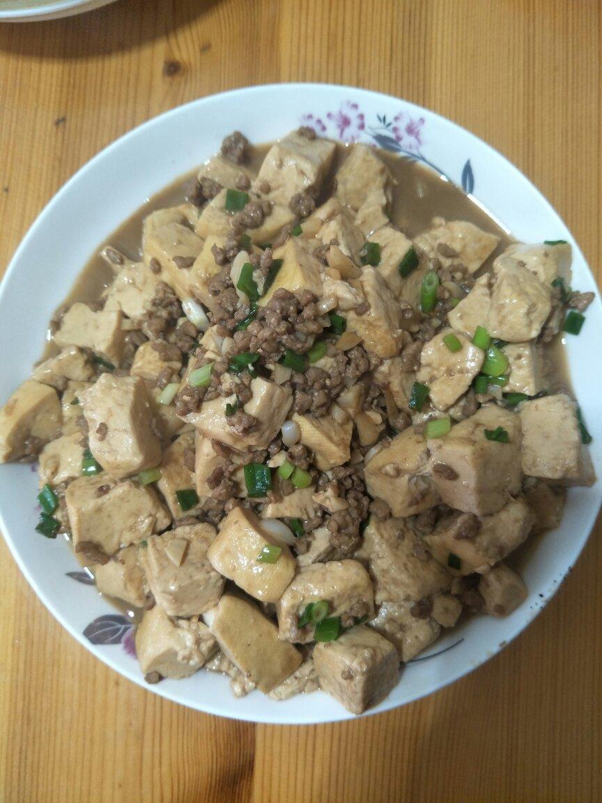 肉末烧豆腐