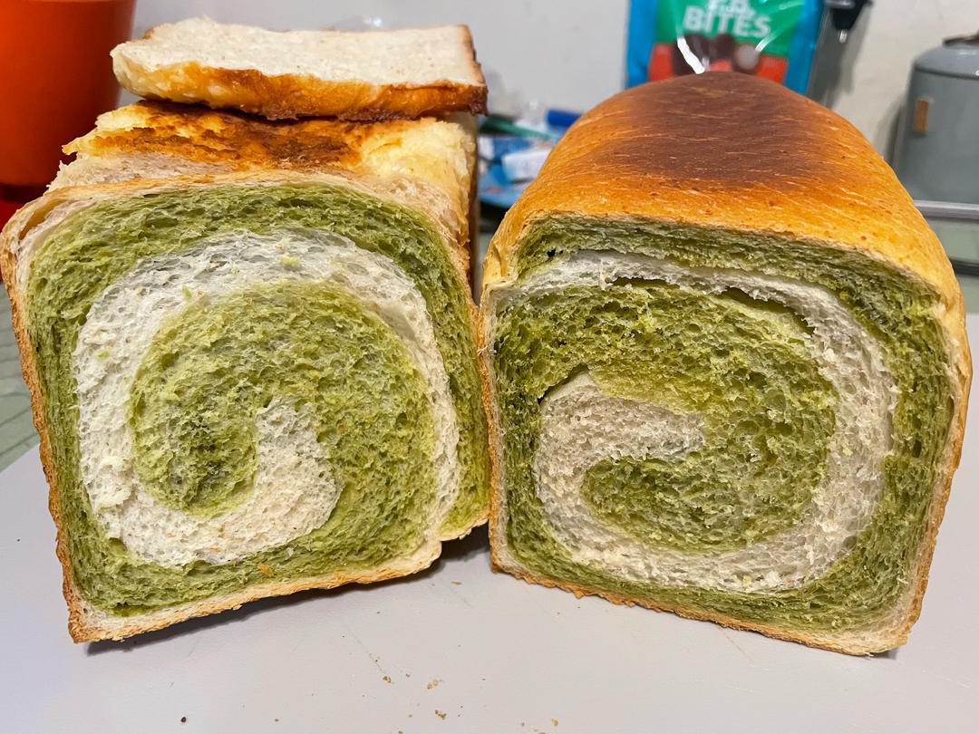 抹茶双色吐司
