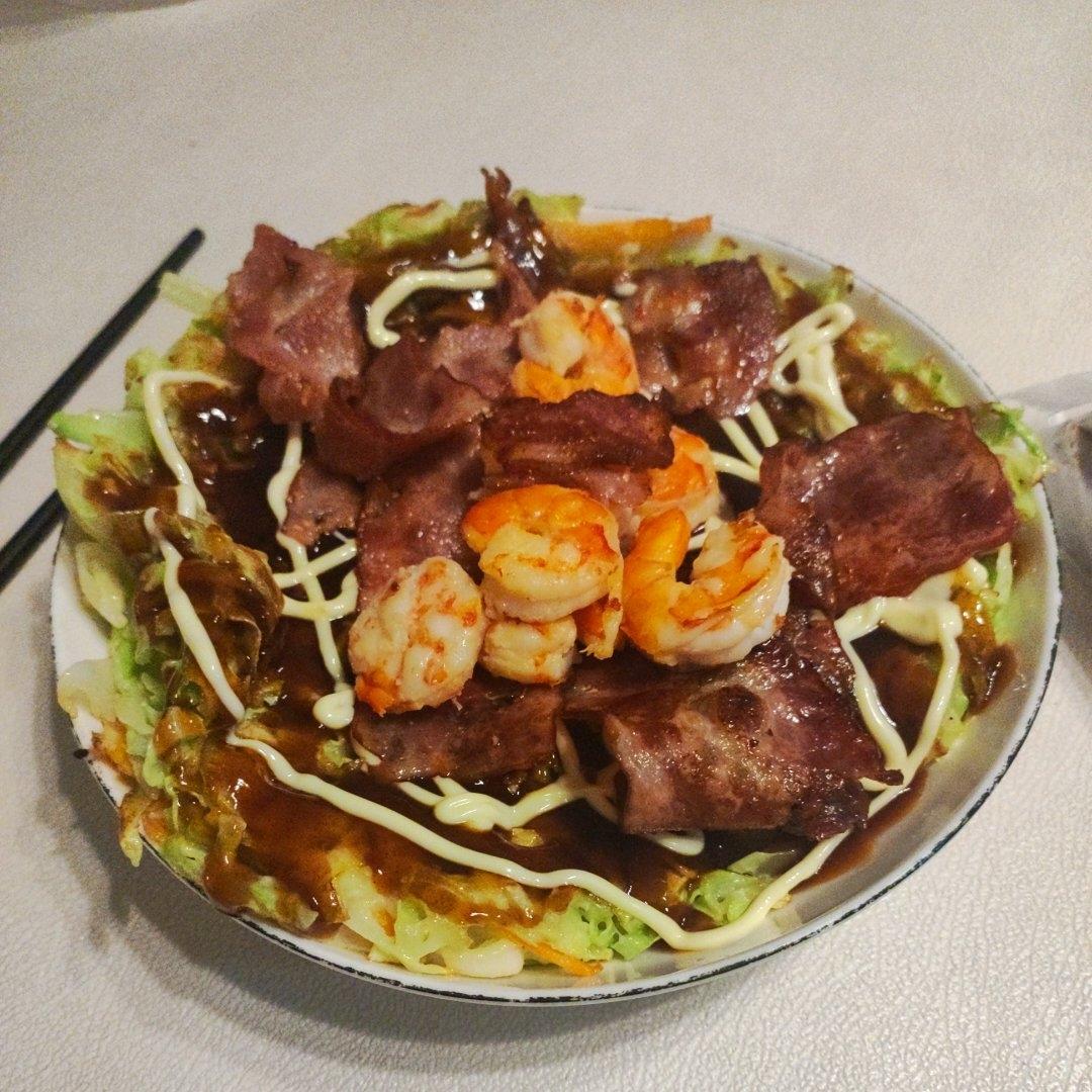 💎日本大神厨师💎学来的大阪烧❤️お好み焼き