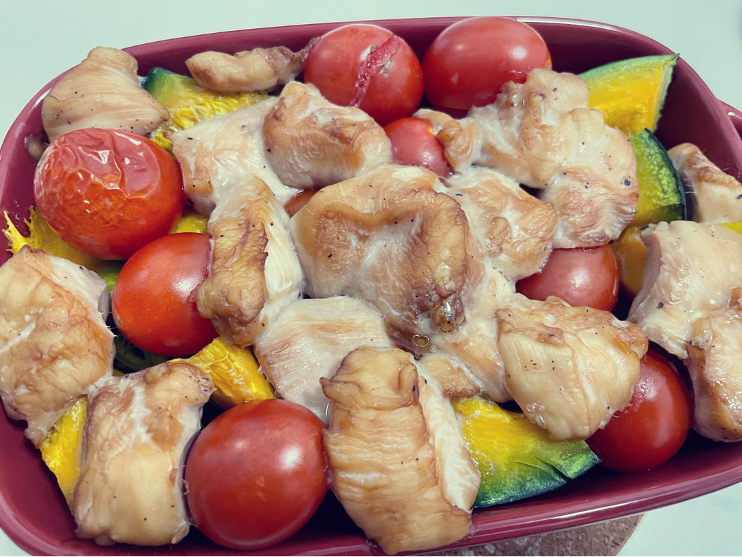 低卡饱腹的时蔬烤鸡胸肉🔥美味又解馋