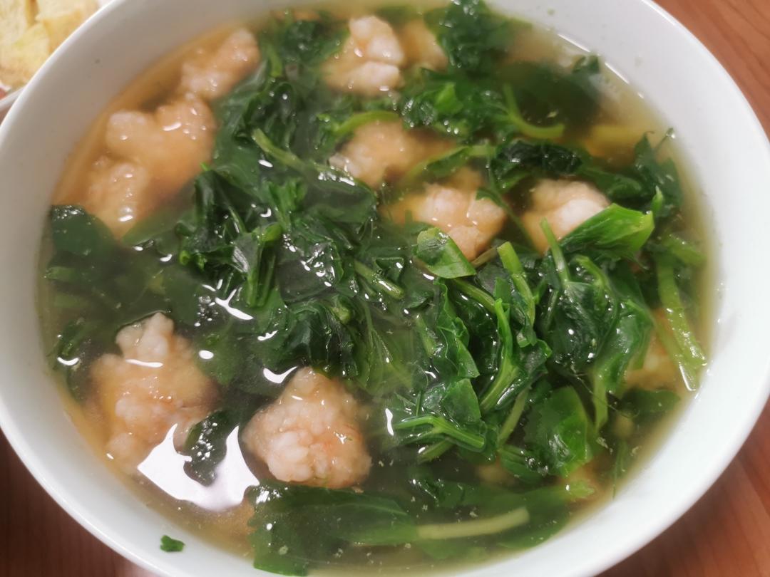 低卡鲜美的紫菜虾滑汤！好喝不胖减脂餐