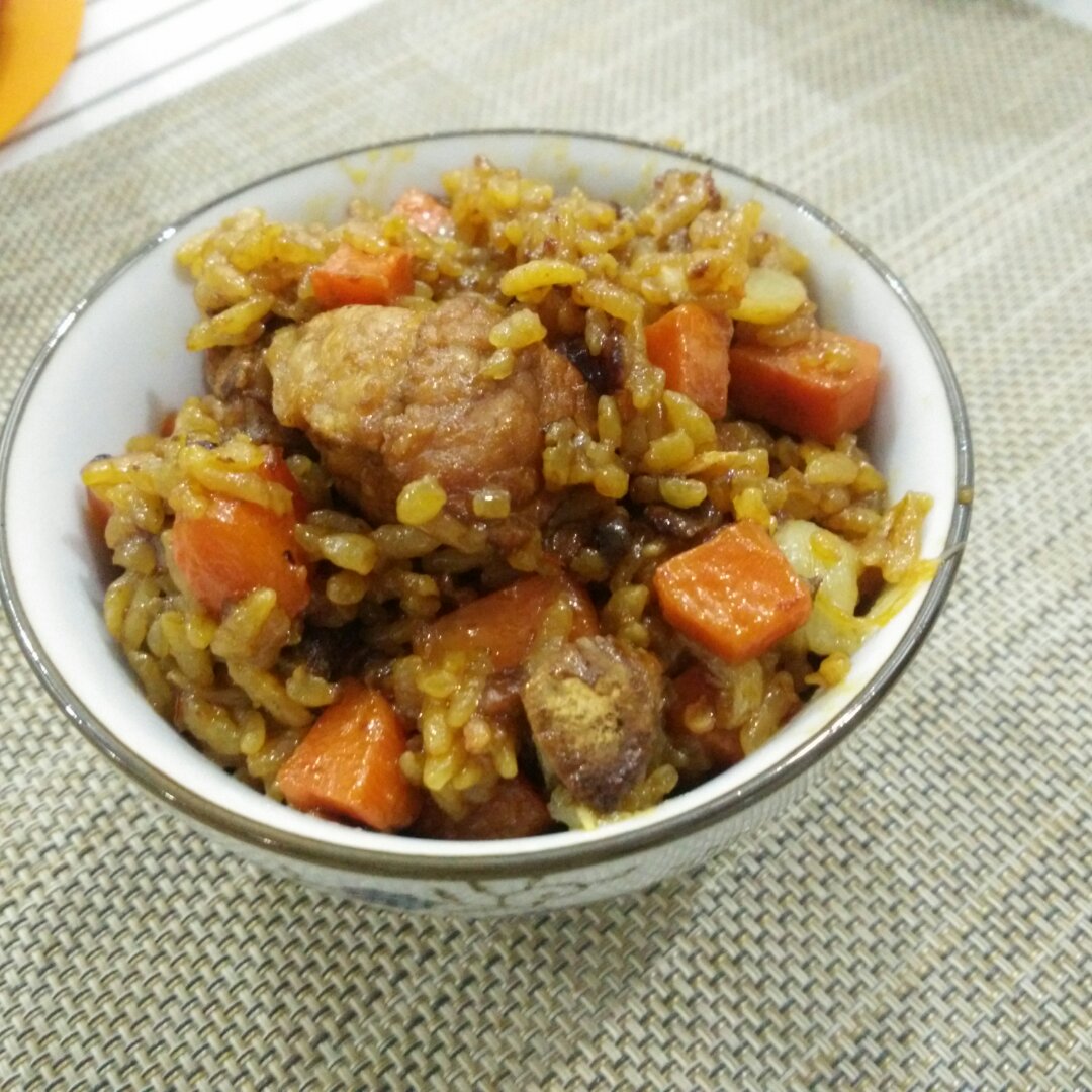 喷香排骨焖饭（爆好吃）