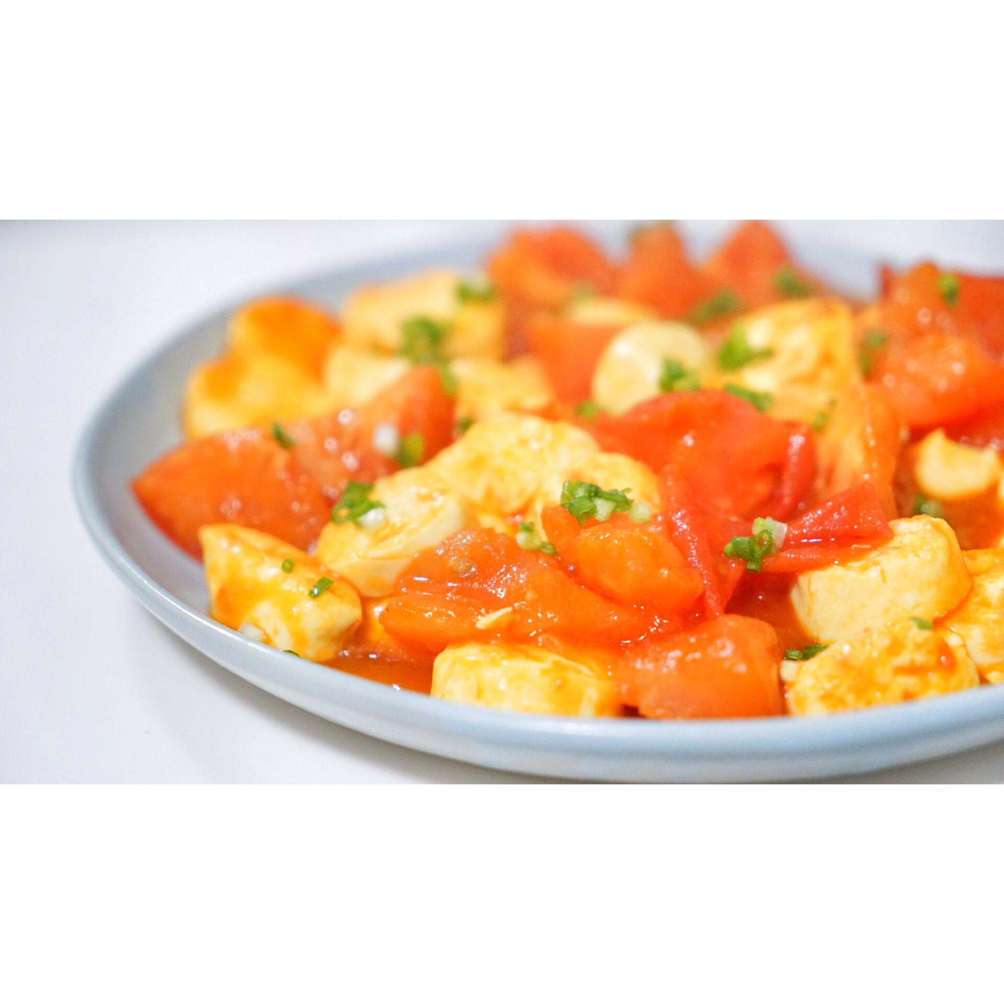 猪大遥做的茄汁玉子豆腐