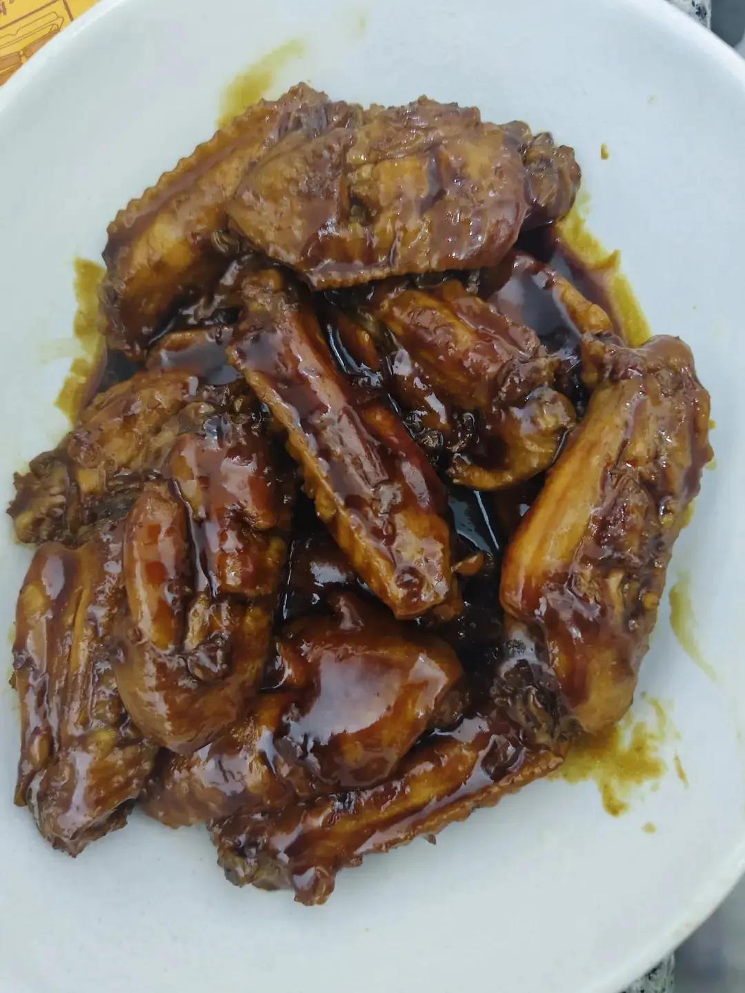 儿子爱吃的菜系列——叉烧酱烧鸡翅