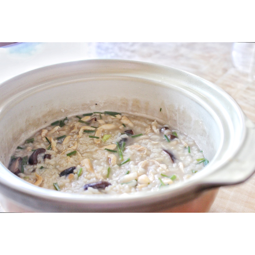 香菇鸡丝粥