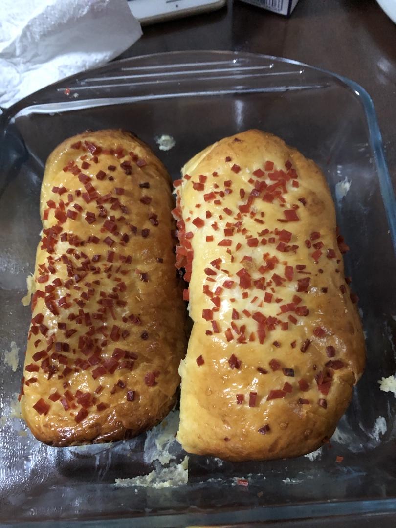 香葱火腿肉松面包