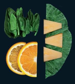 解毒抗衰老—橙子羽衣甘蓝菠菜菠萝汁的做法 步骤1