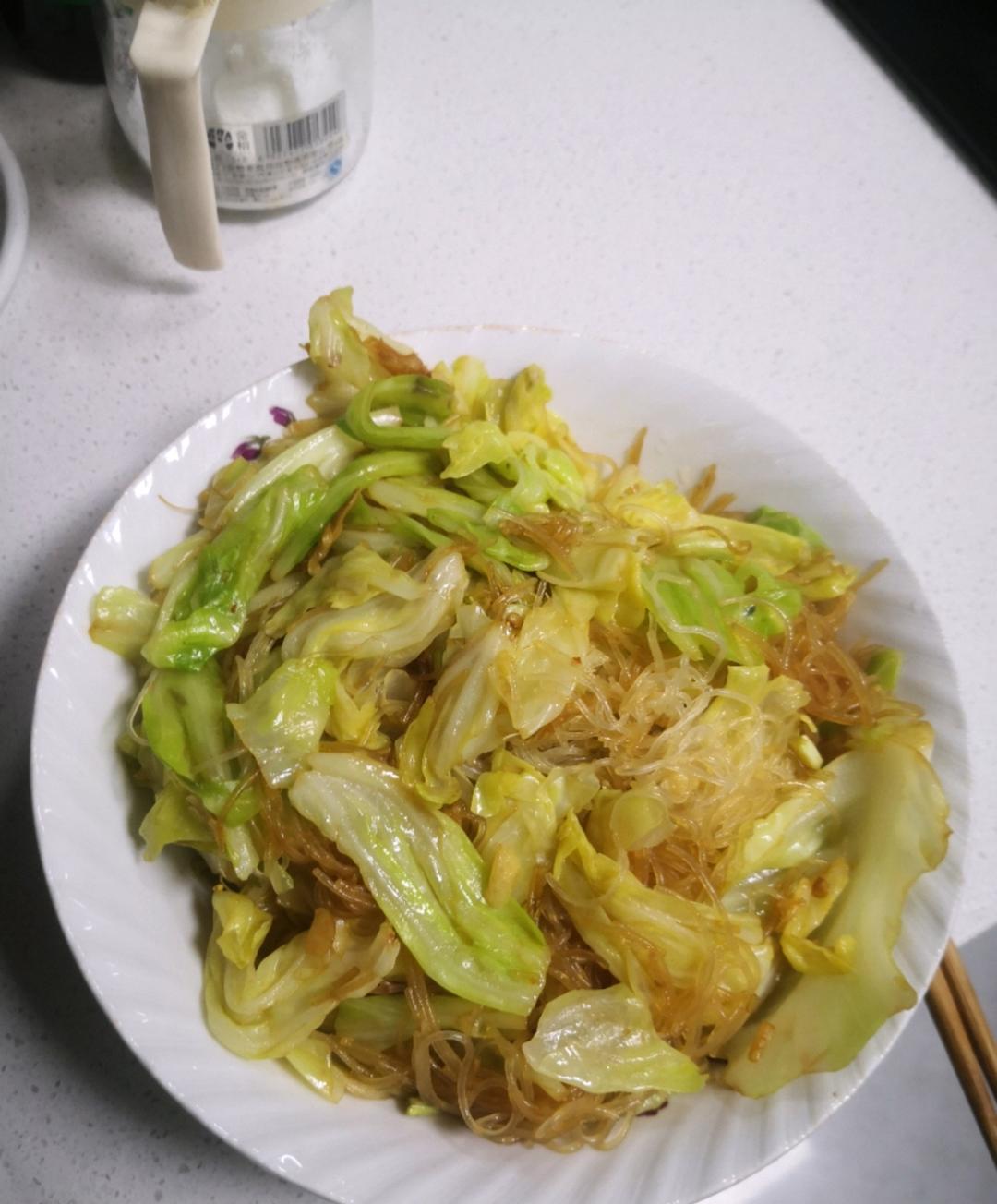 包菜粉丝（粉丝炒包菜）