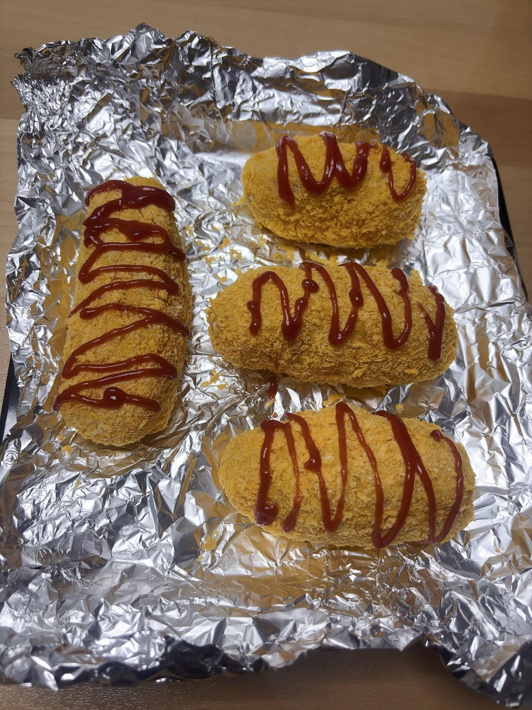 拉丝芝士热狗棒（低卡土豆版）