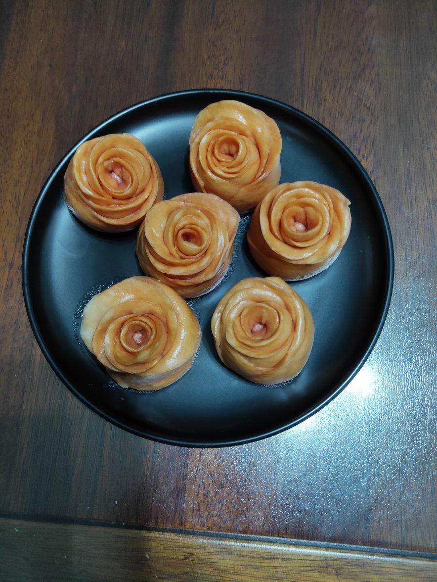 玫瑰花馒头