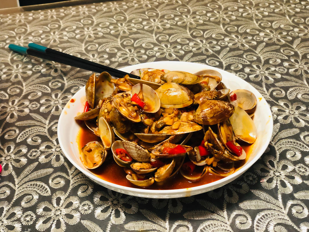 5分钟快手菜❗️秒杀路边摊爆炒花甲～好吃到爆