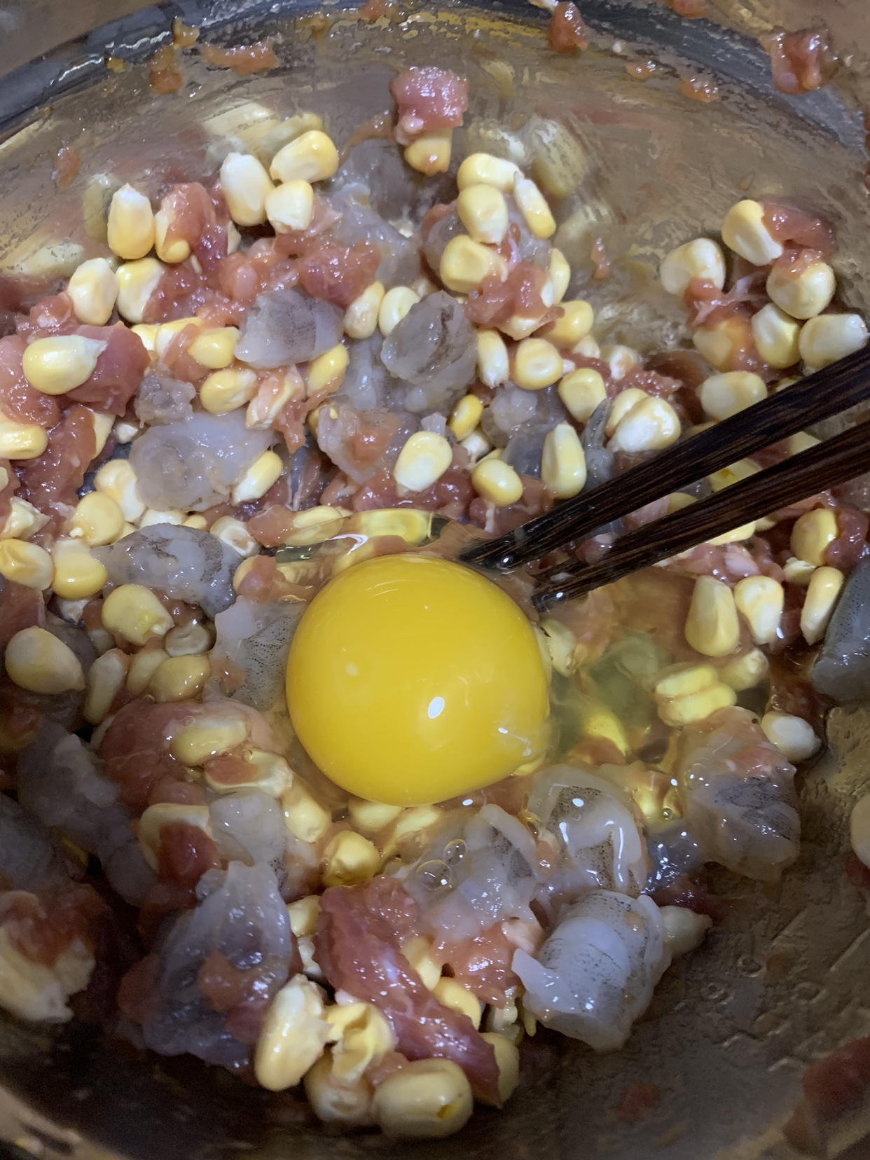 虾仁🍤玉米🌽猪肉馅饺子🥟的做法 步骤5
