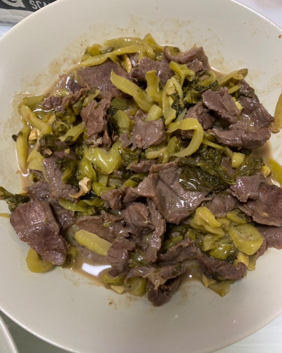 酸菜牛肉