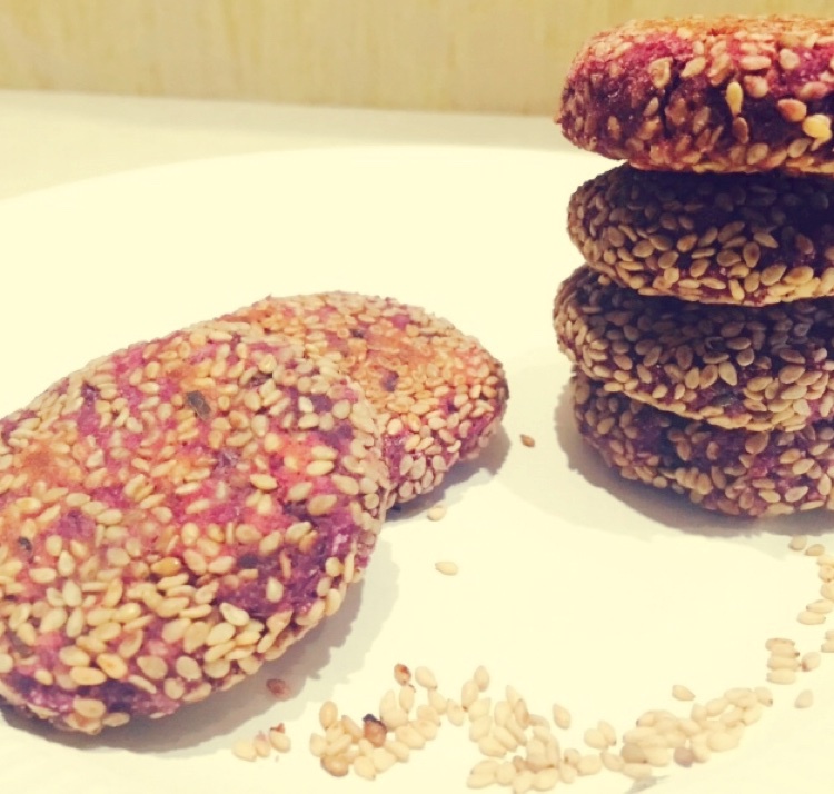 平底锅紫薯饼