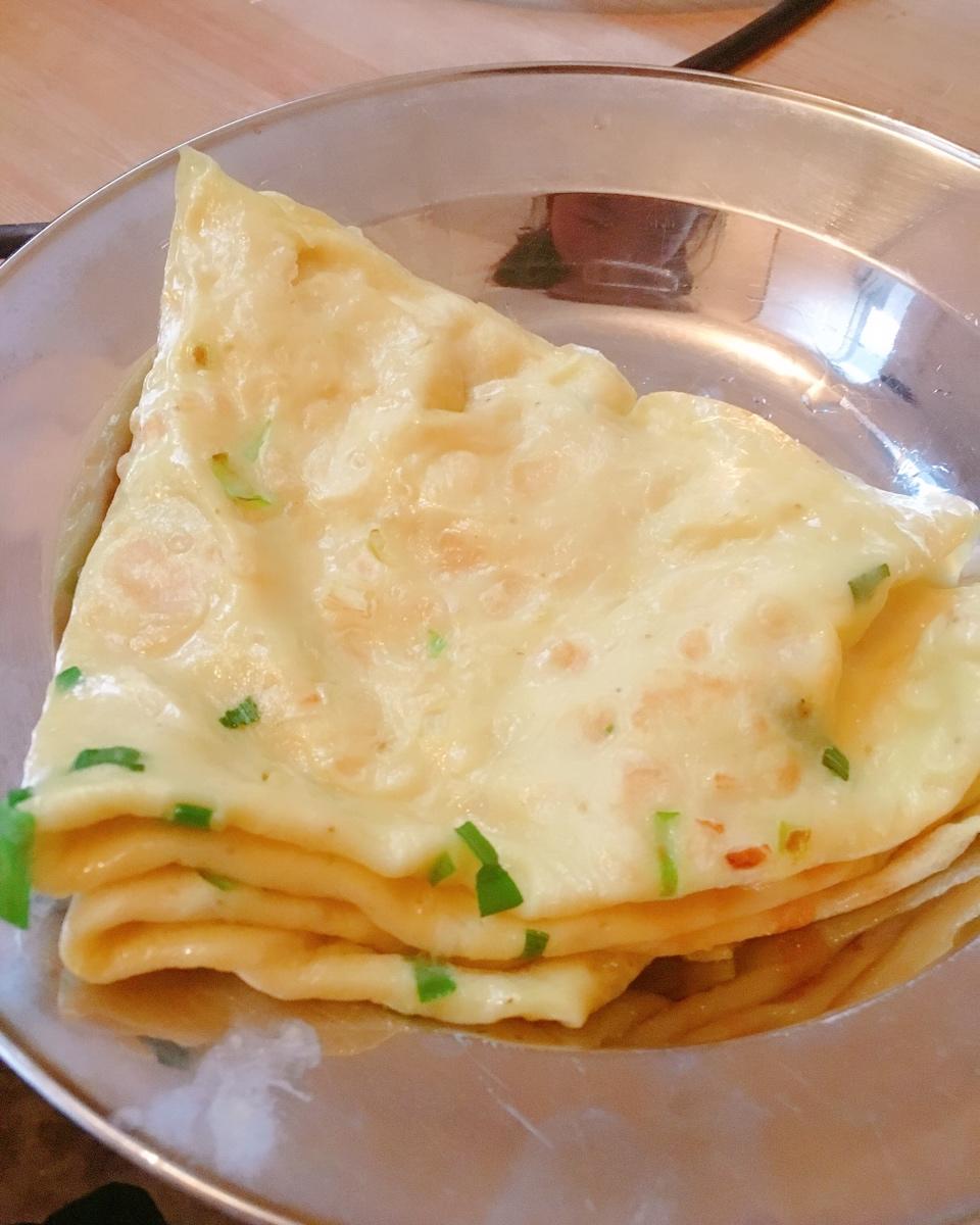 嘻曦茜做的鸡蛋煎饼
