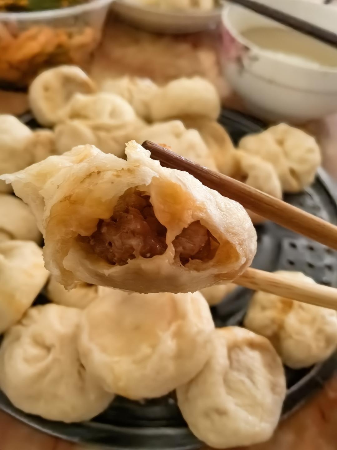 早餐铺的小笼包（发面零失败）