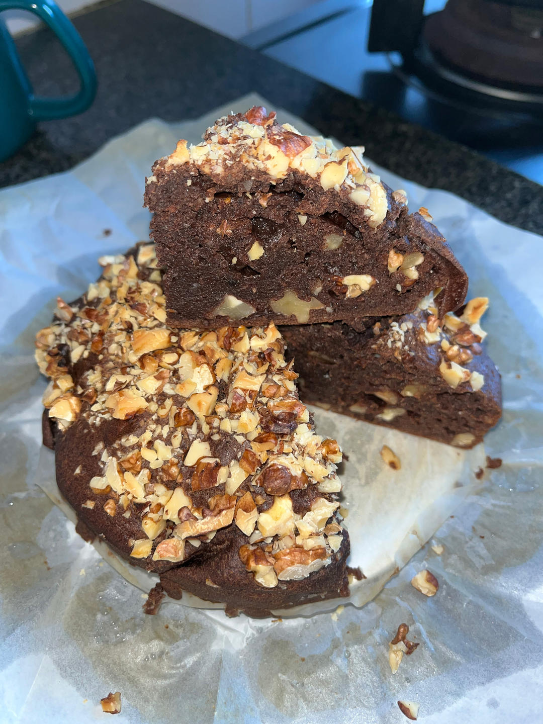 不用打发任何东西的低脂可可香蕉磅蛋糕