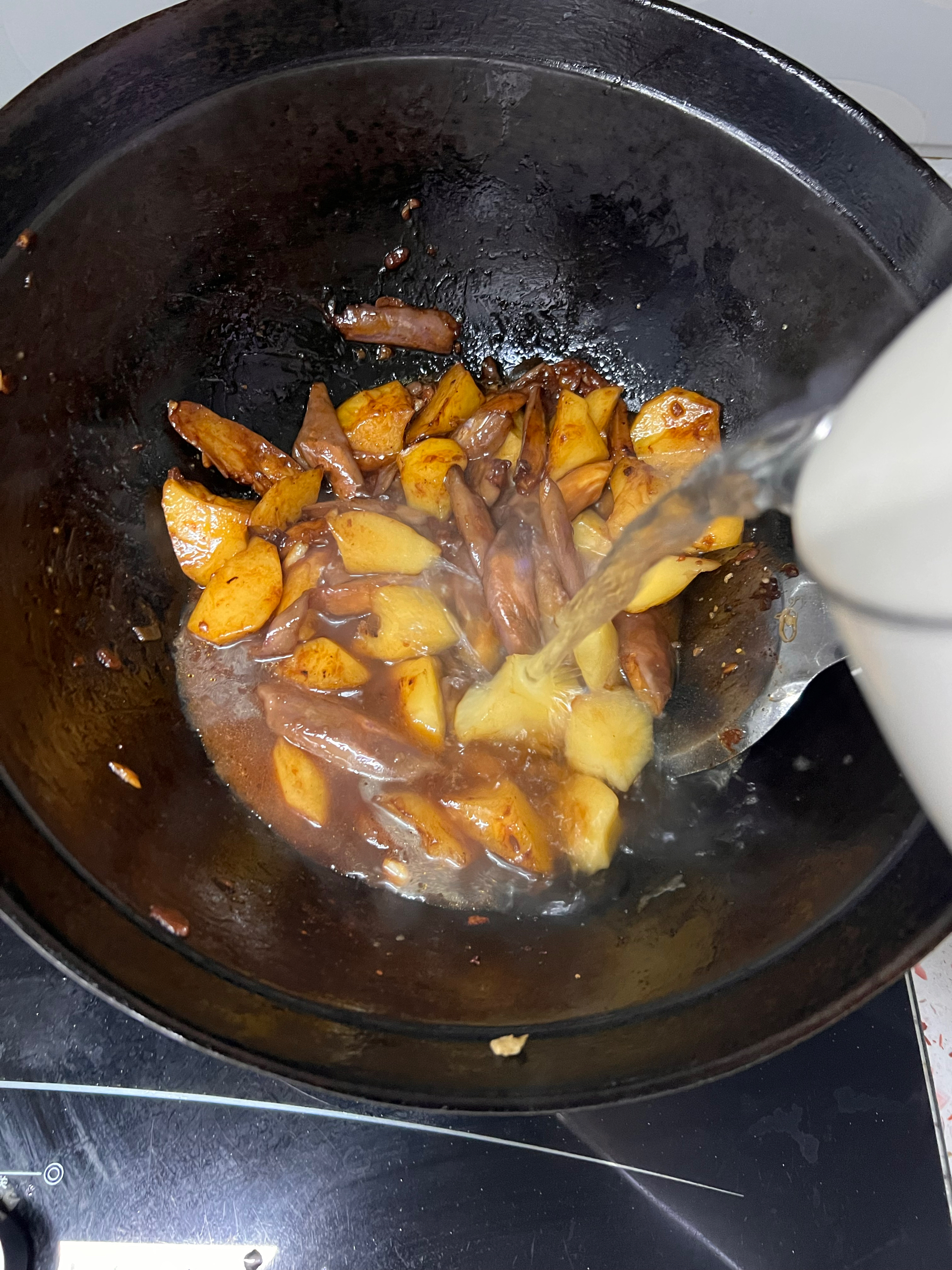 东北家常菜土豆烀茄子的做法 步骤14