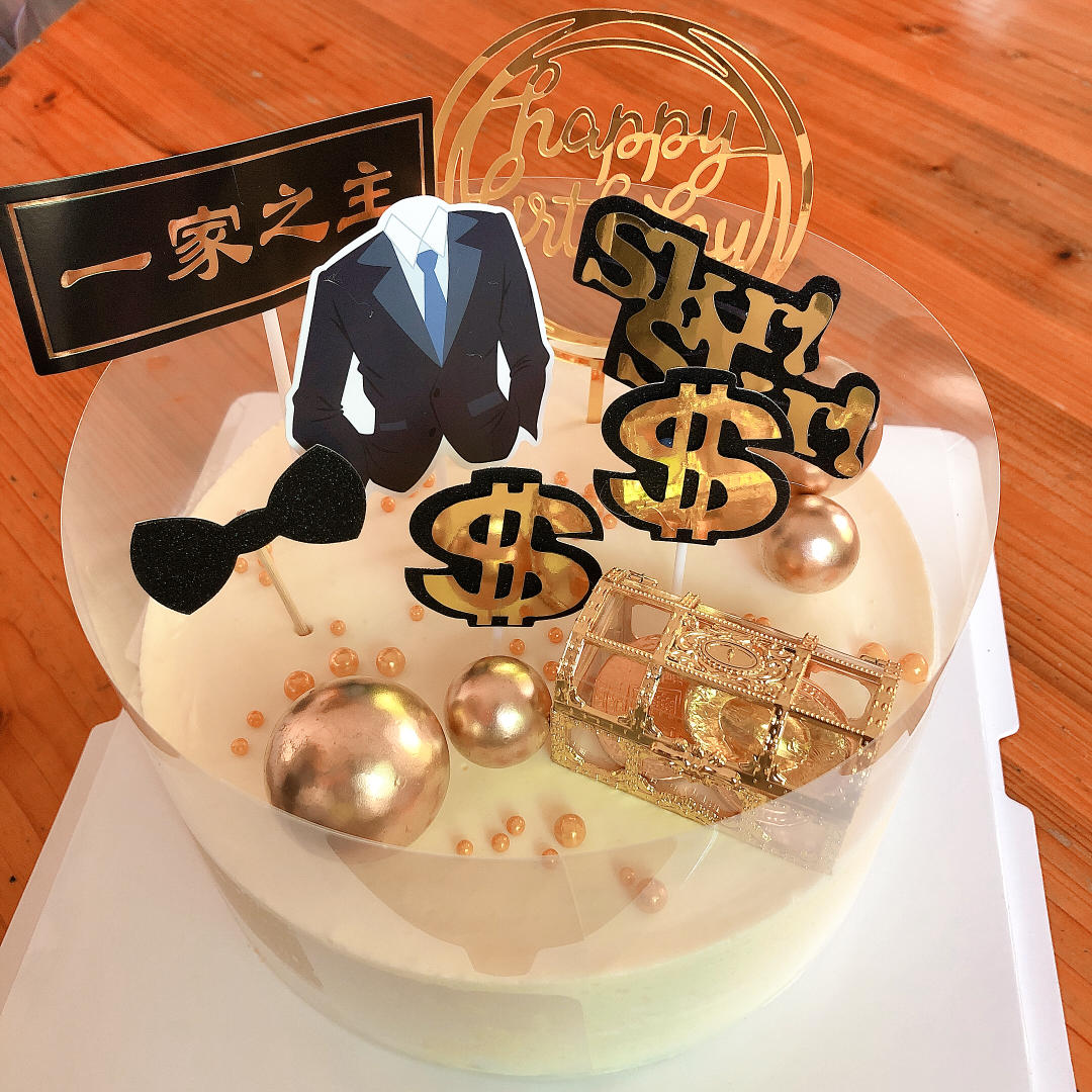 酸奶芒果慕斯蛋糕简易版（普通8寸活底）