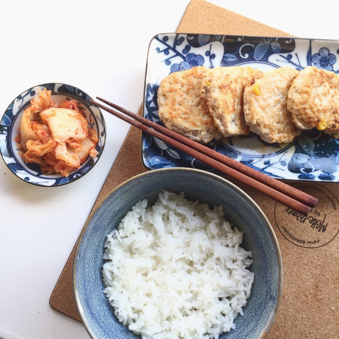 无油鸡肉豆腐饼