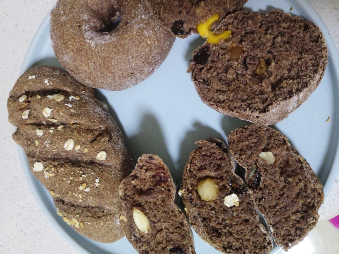 全麦面包，无油，无糖，无蛋，超简单！