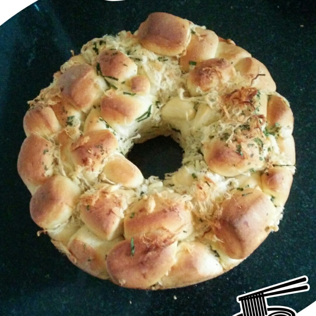 香葱肉松手撕面包