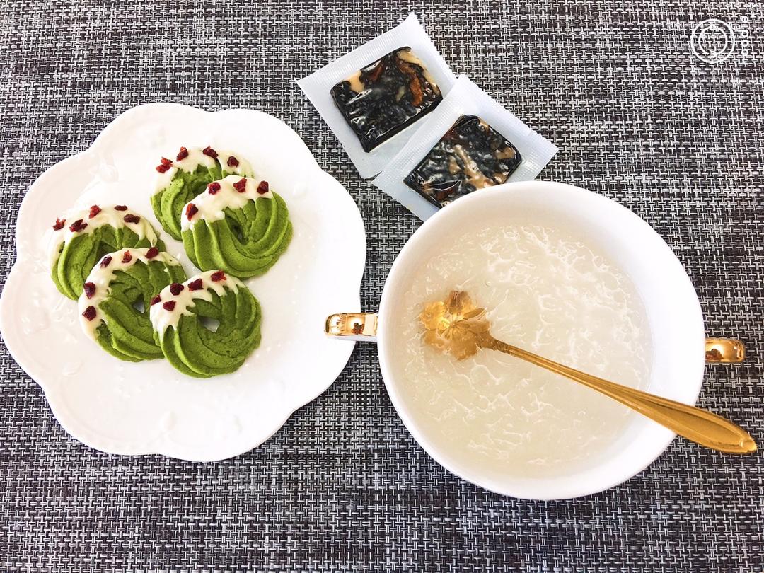 【圣诞花环】抹茶曲奇