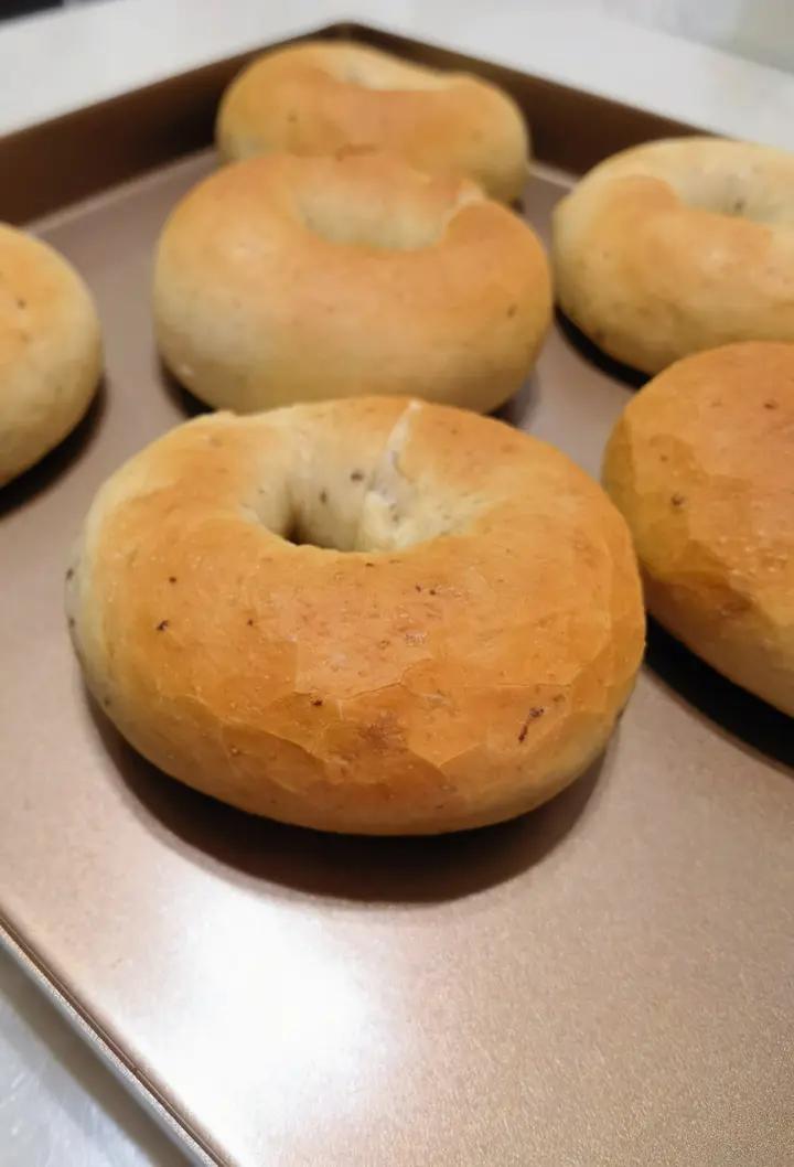 黑椒火腿芝士贝果（好吃😋简单易做/步骤详细）