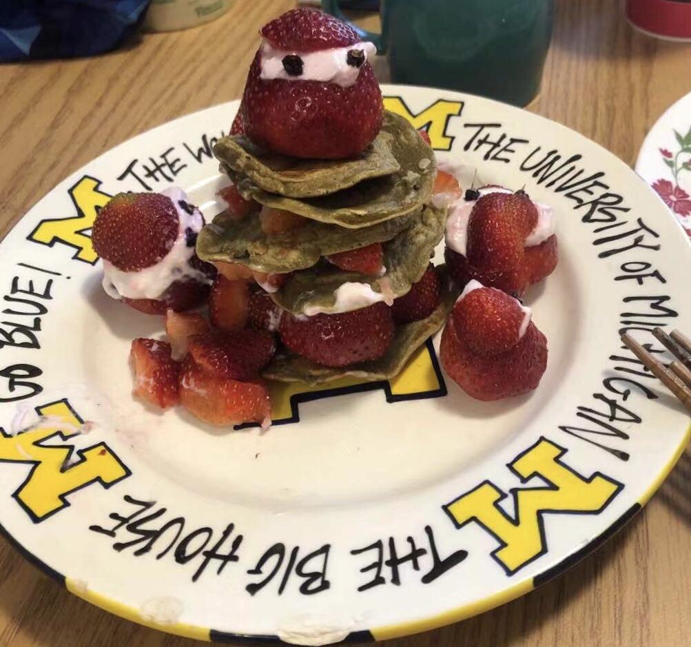 ‼️无需烤箱🌟好吃不胖的圣诞松饼蛋糕🎄