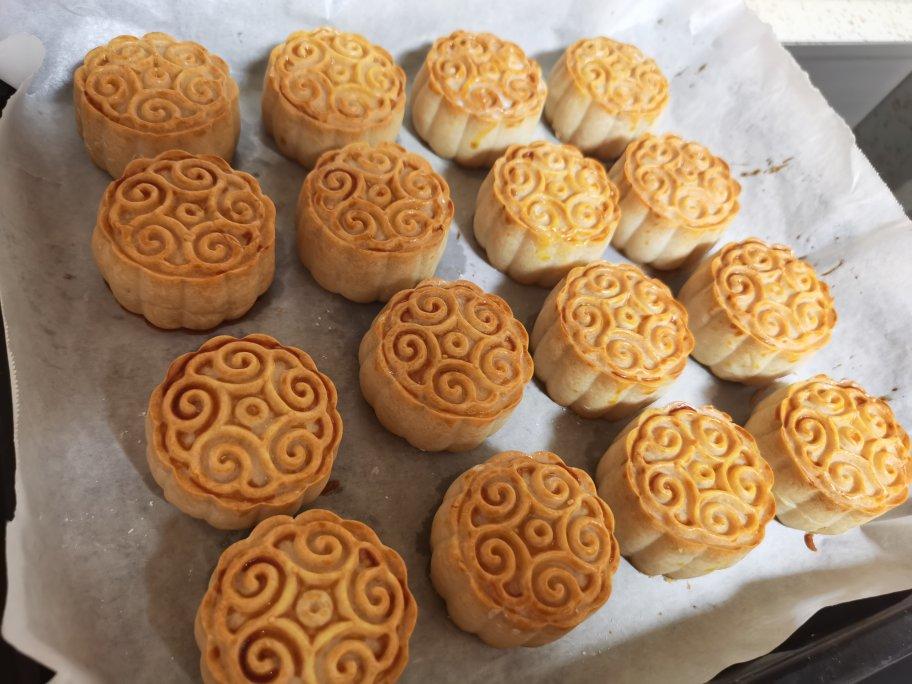 暧昧单身狗做的五福月饼