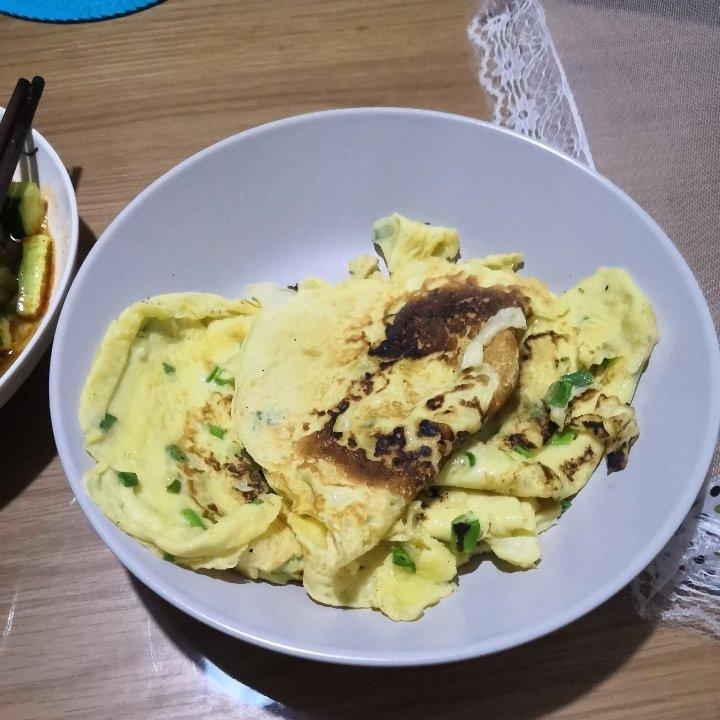 葱花鸡蛋饼