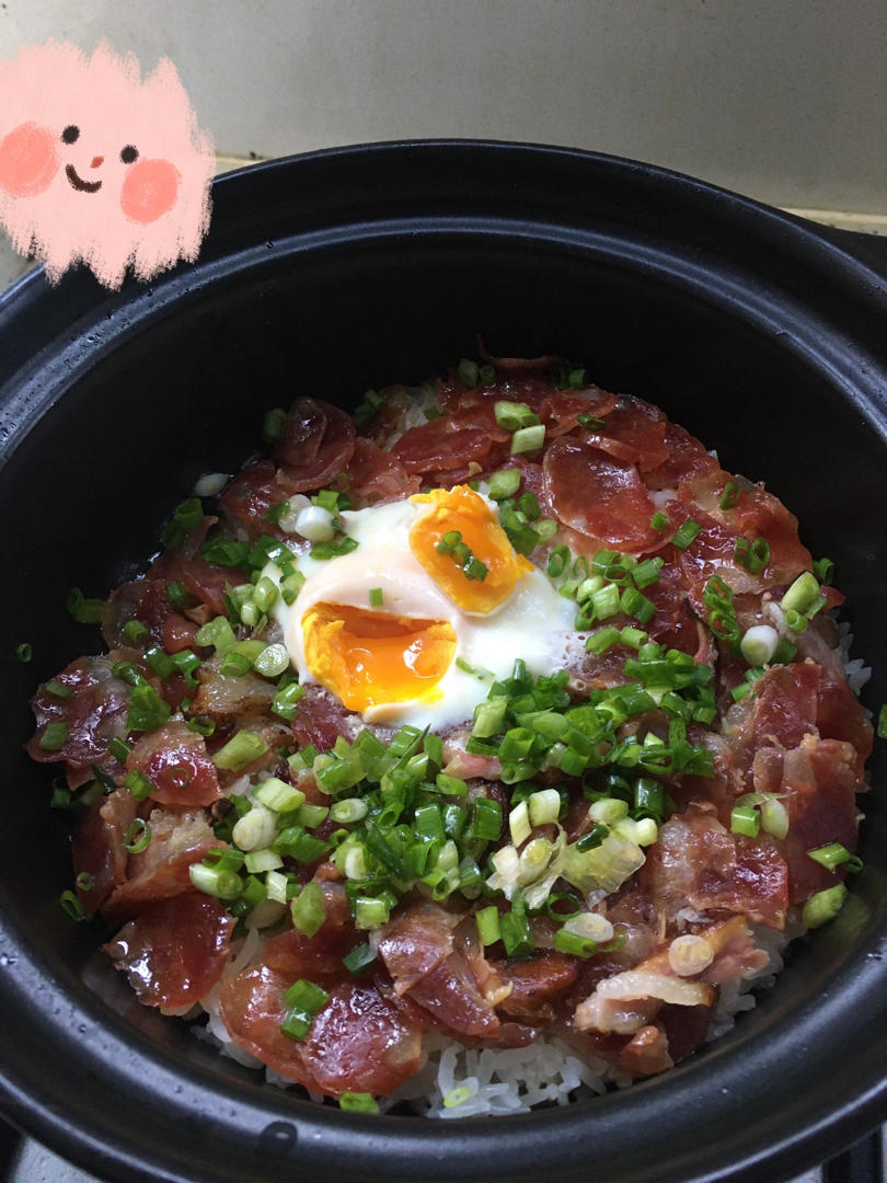 小绳子和大臭屁做的家庭小砂锅煲仔饭