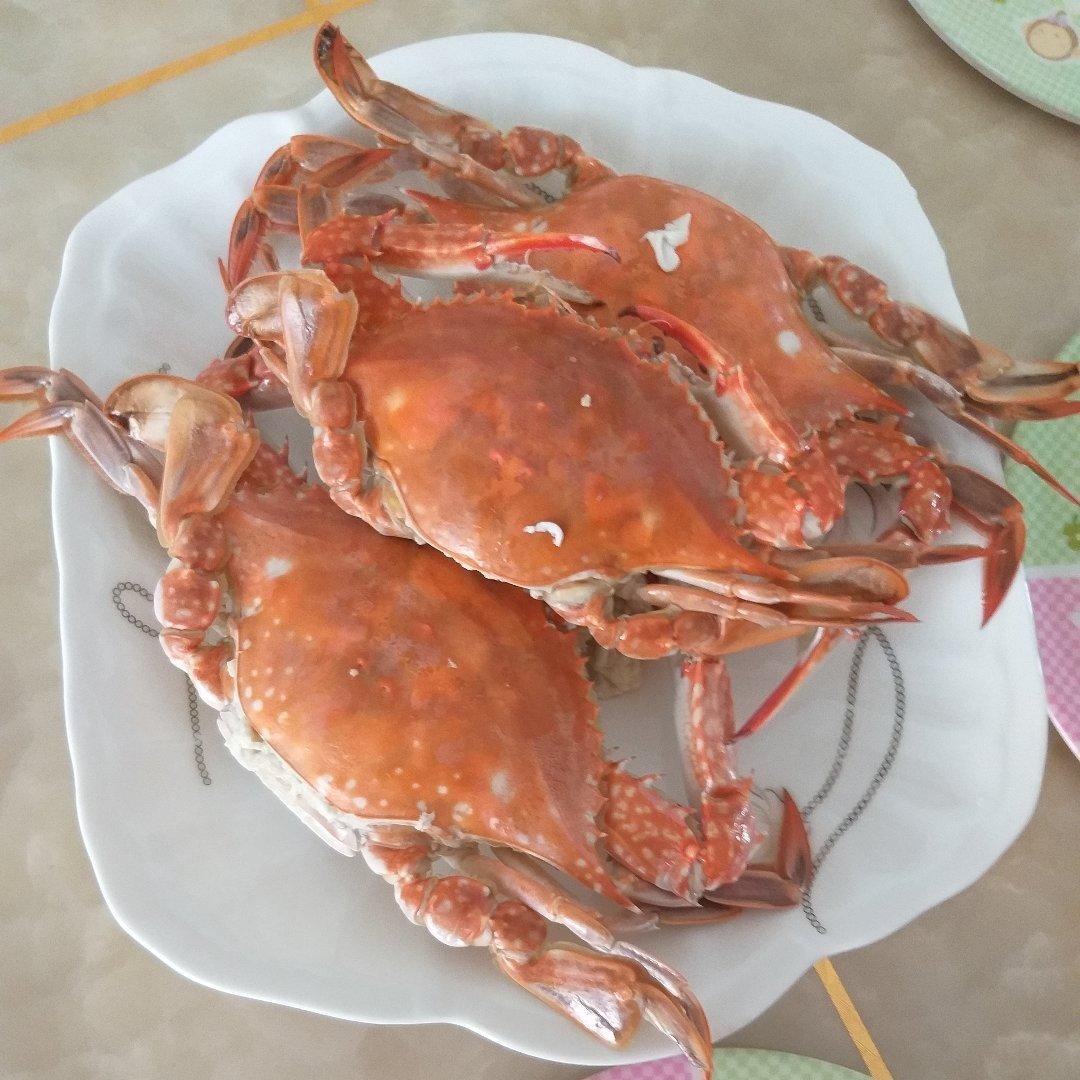 家常版清蒸梭子蟹，用料简单