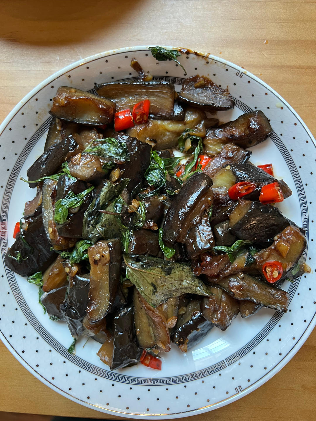 台式九层塔烧茄子