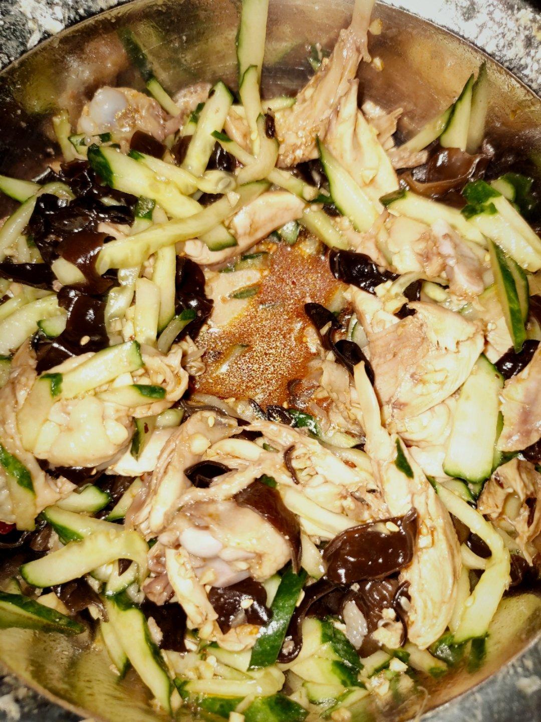 🥰简单好吃手撕鸡腿肉🍗零脂肪凉拌菜