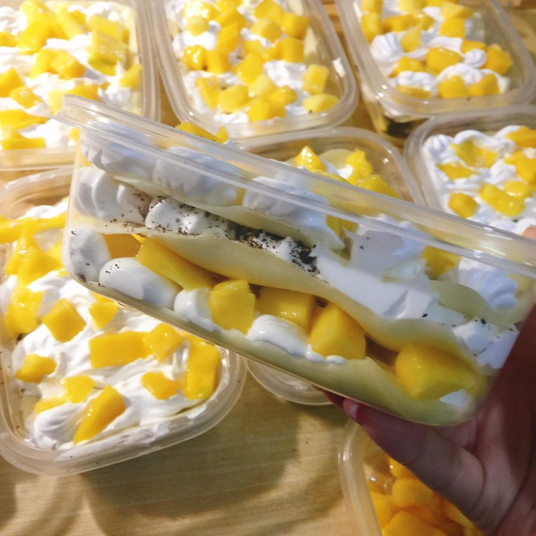 榴莲千层盒子(详细摊皮技巧)