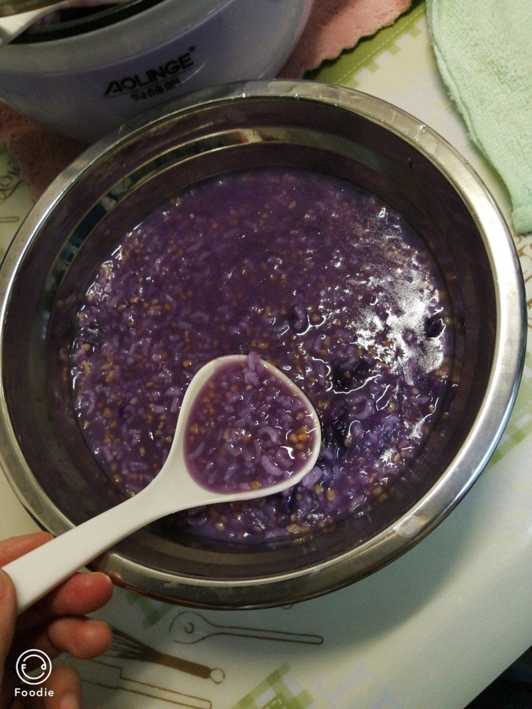 紫薯小米粥