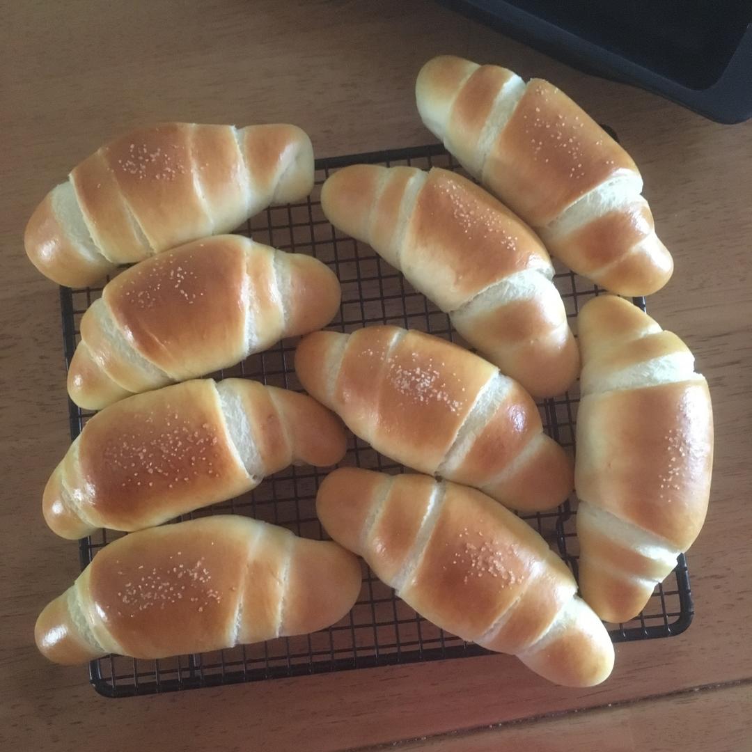 日式海盐牛角面包