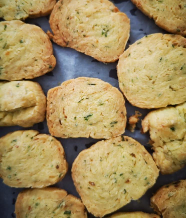 葱香饼干 蔓越莓甜饼干变形～无需打发黄油