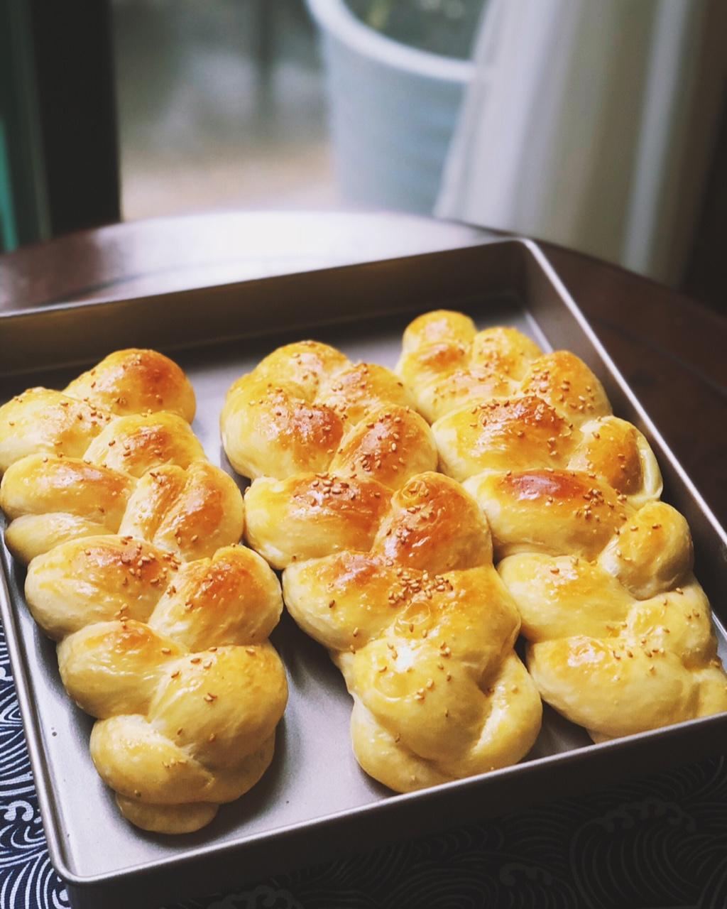 酸奶辫子面包（一次发酵）