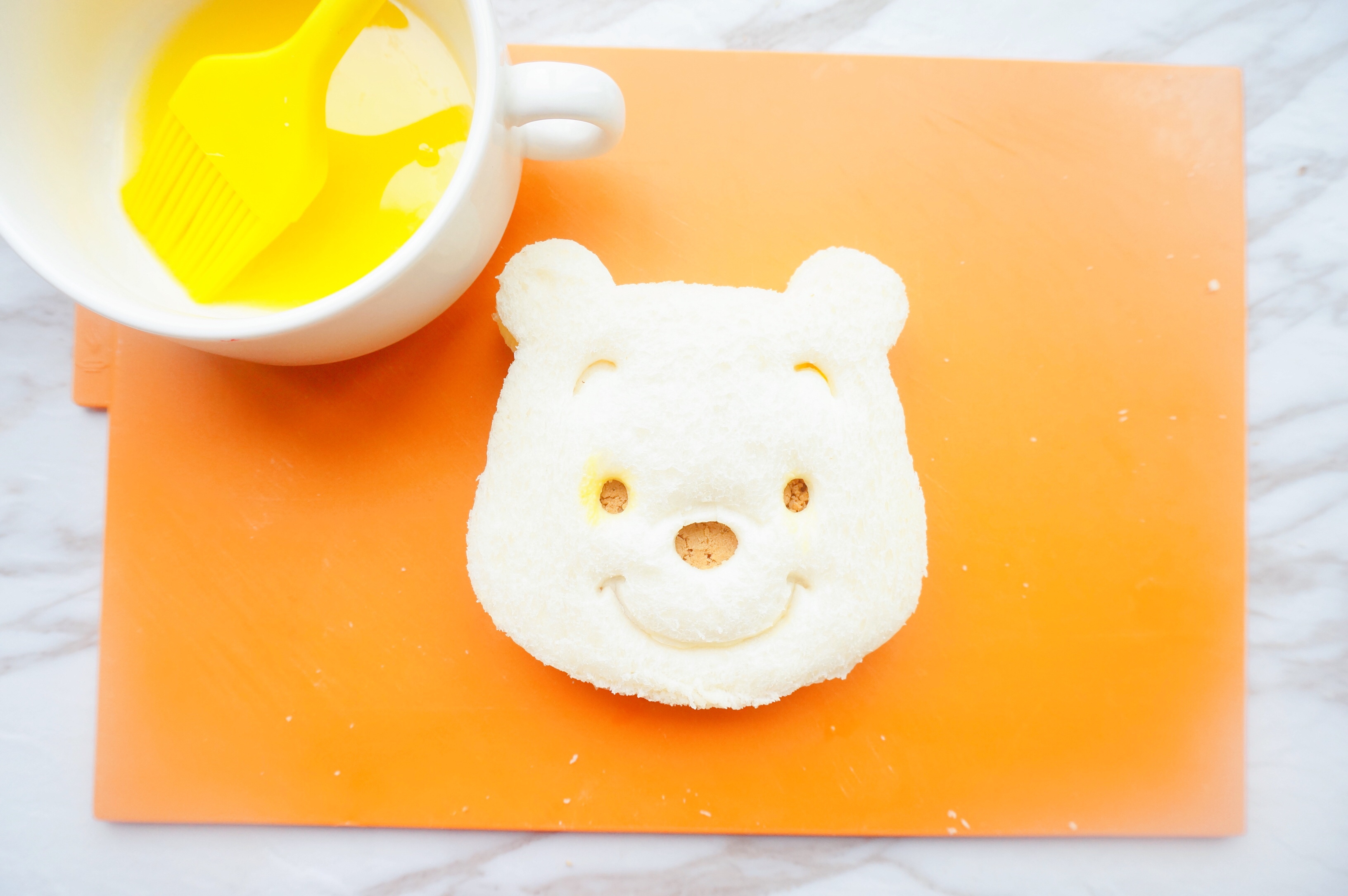 小熊芝士肉松三明治·营养丰富的快手早餐的做法 步骤6