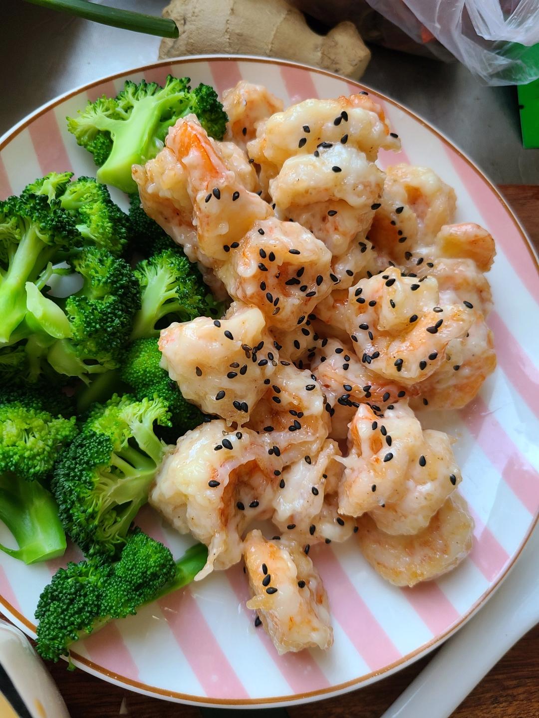 柏悦平替版芥末虾球