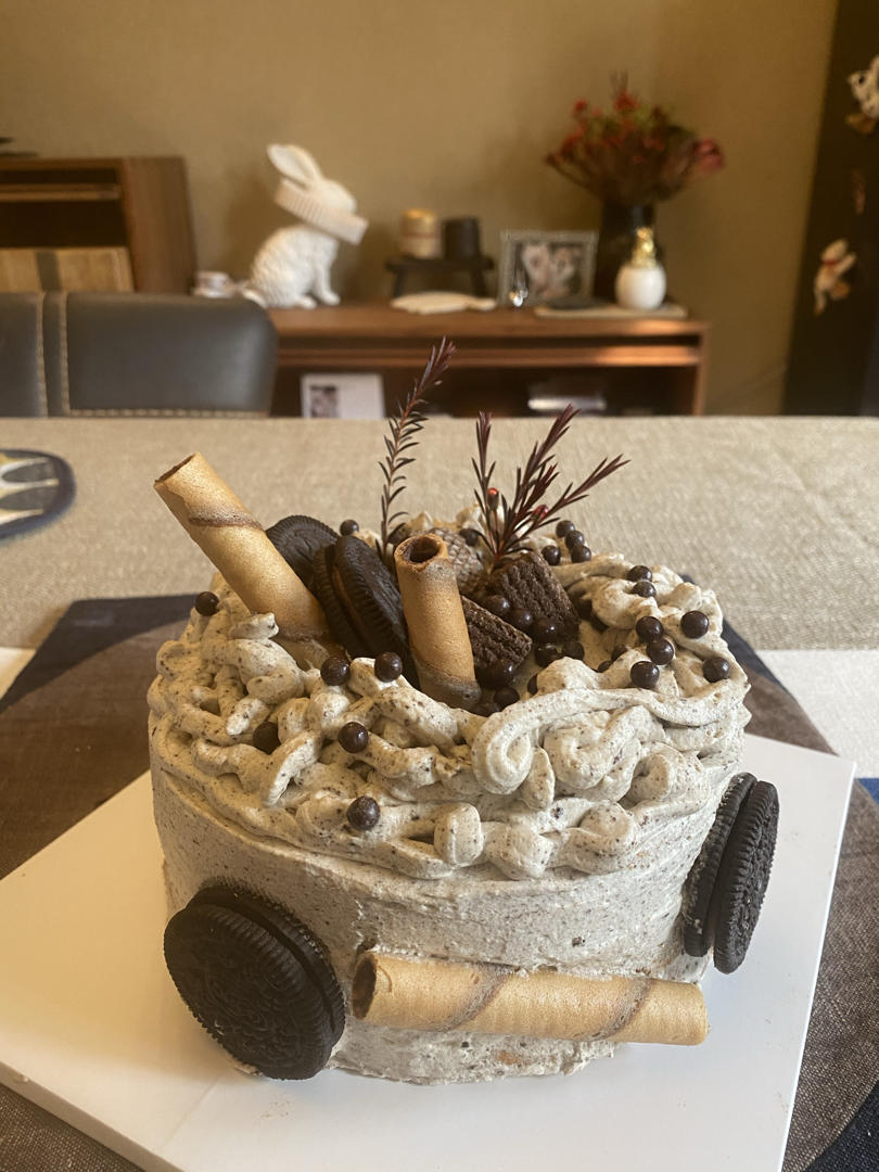 不用裱花的海盐奥利奥奶油蛋糕