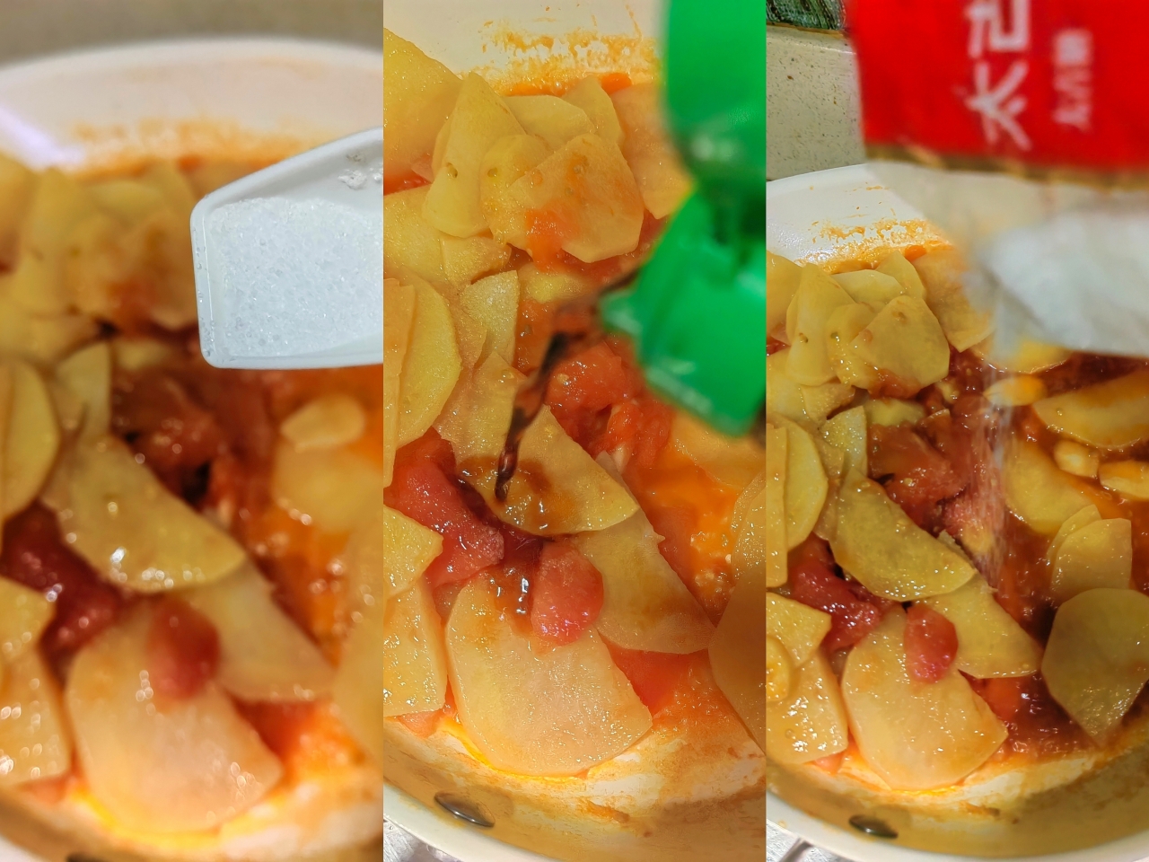 番茄炒土豆片🍅夏日开胃菜🥔的做法 步骤4