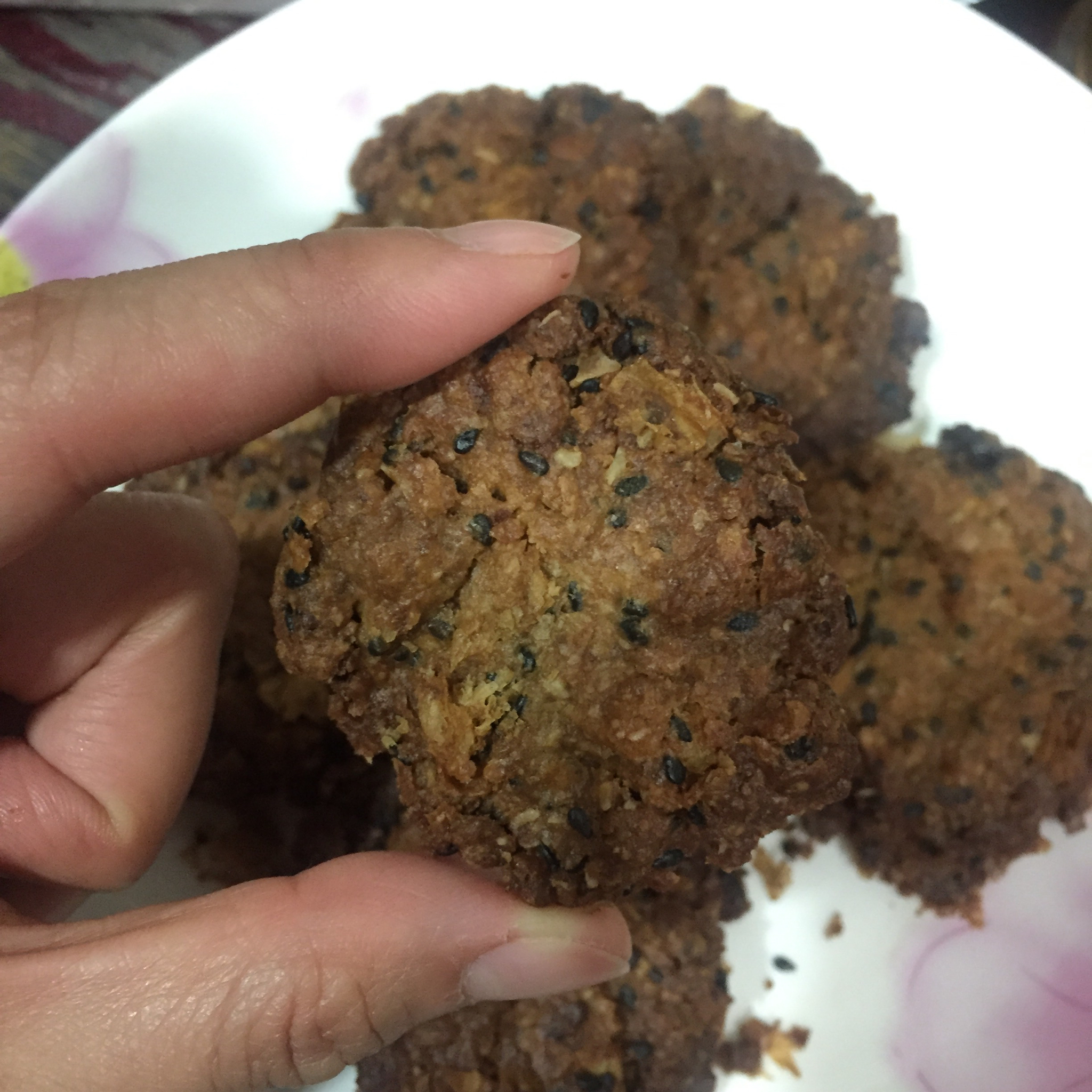 黑芝麻燕麦高纤饼干（无添加，另含植物油减脂配方）