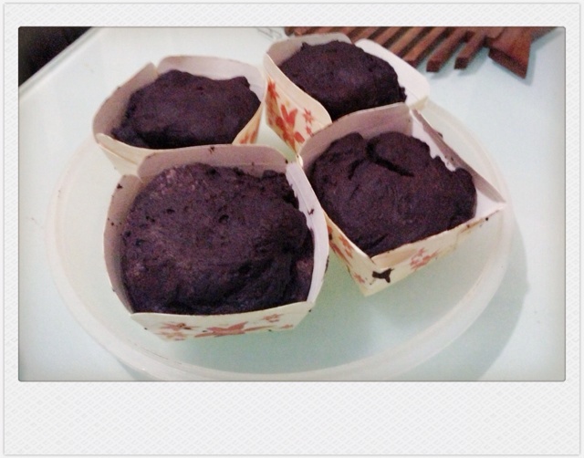 纯素熔岩巧克力玛芬