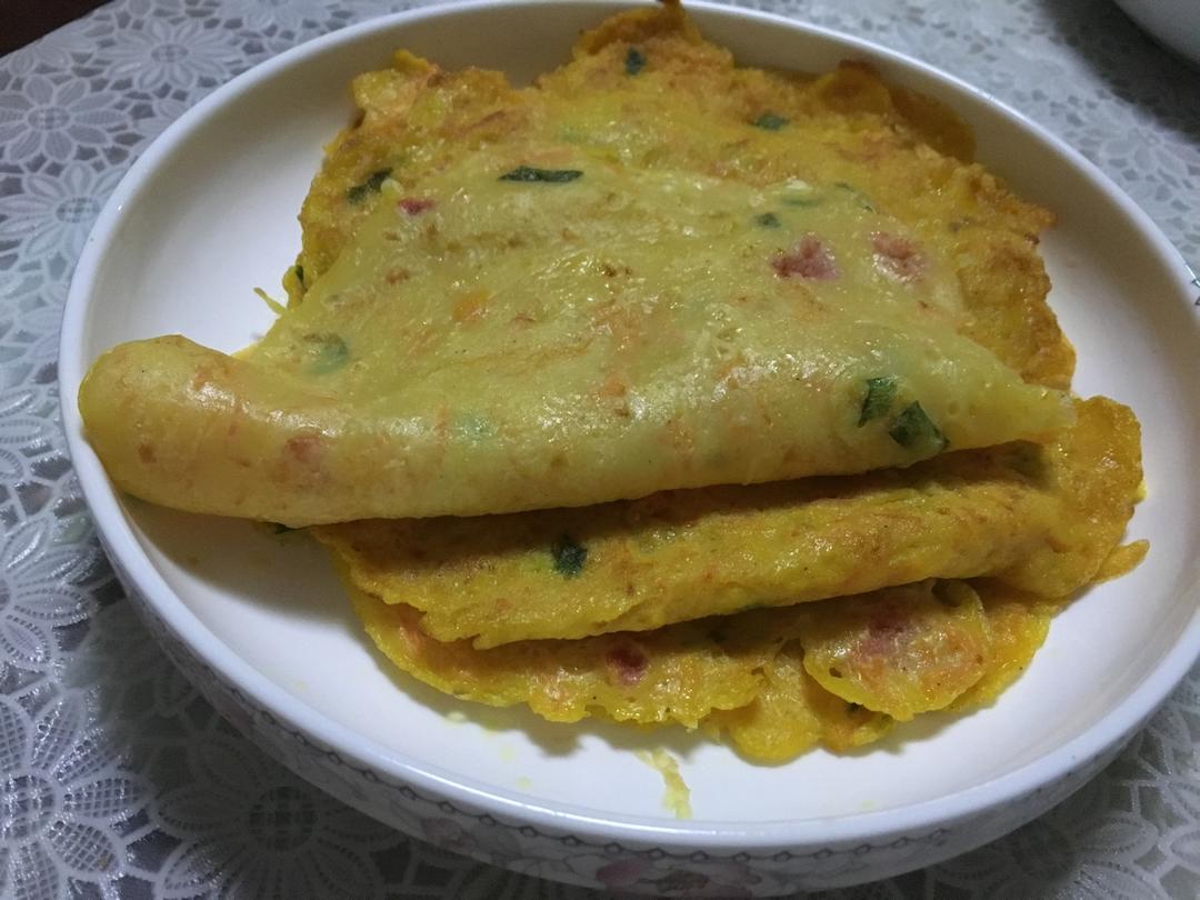 10分钟快手早餐~葱香蛋煎饼